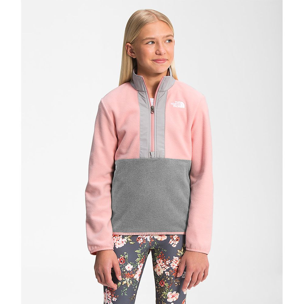 The North Face Pullover Youth Australia - The North Face Glacier ¼ Zip Rose (KHP-041738)